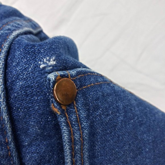 Vintage 80s Mens Wrangler Jeans 44x34 (meas 43x33) - Picture 5 of 8